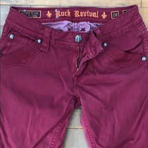 Rock revival straight jeans.